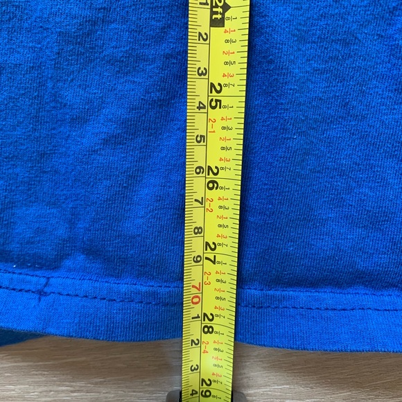 Vintage Hanes Blue Pool Pick Three Embroidered T Shirt - Picture 4 of 6